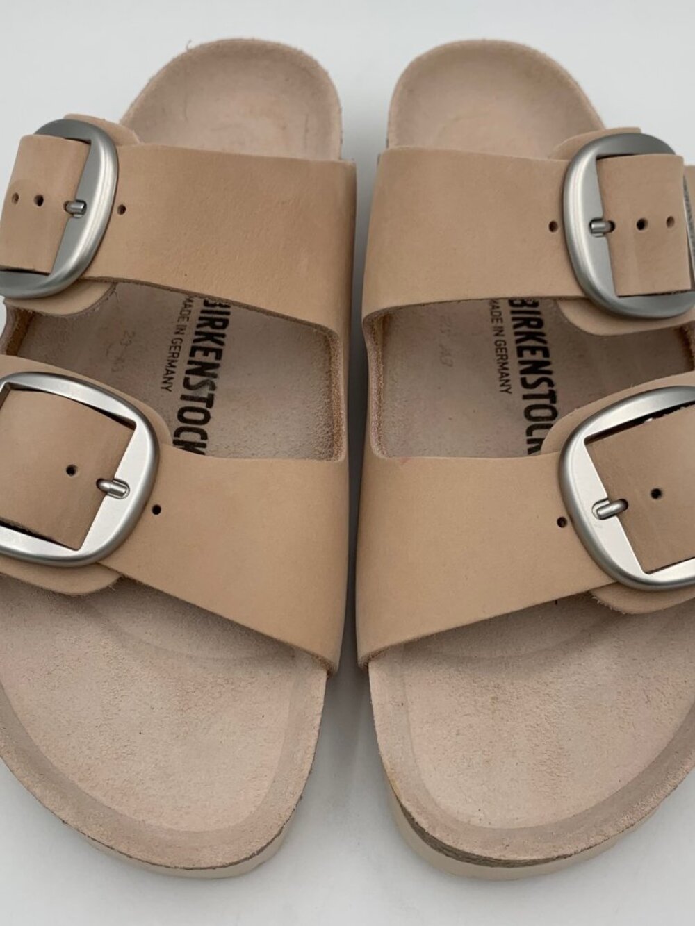 Birkenstock Arizona Big Buckle Light Rose Nubuck Leather Narrow Width